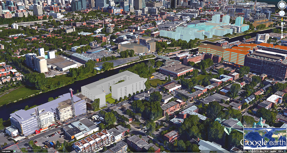 2175 Saint-Patrick - Pointe Saint-Charles - Montréal Canal de Lachine - laboratoire de simulation urbaine 