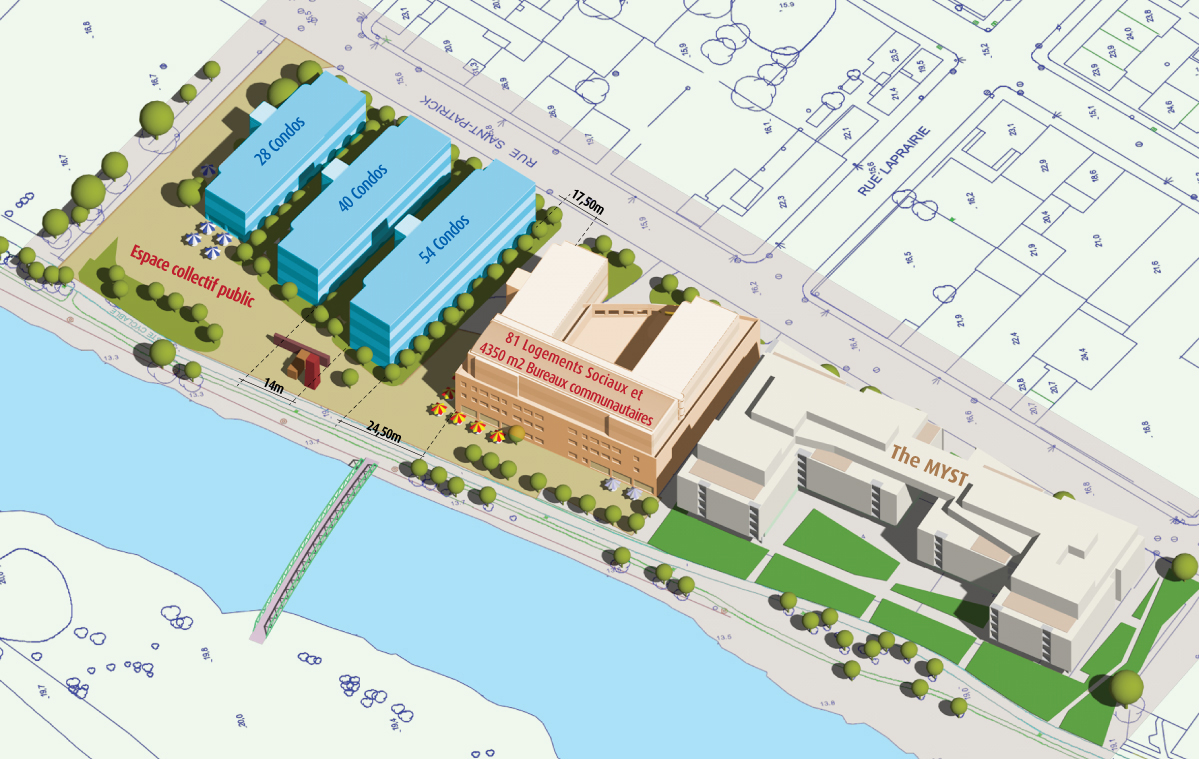 2175 Saint-Patrick - Pointe Saint-Charles - Montréal Canal de Lachine - laboratoire de simulation urbaine 